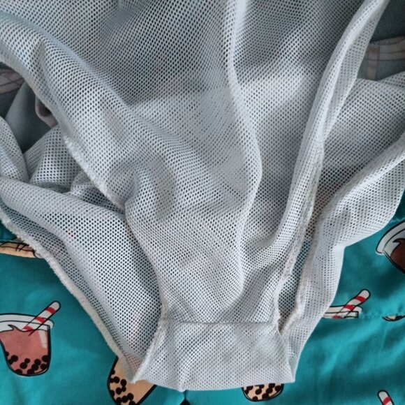 S🩳Mosmann David Jones Blue&Tan Bubble Tea Swim Short Trunks - Picture 7 of 8